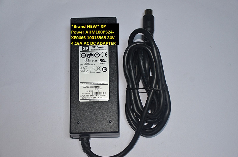 *Brand NEW* XP Power 10013965 AHM100PS24-XE0466 24V 4.16A AC DC ADAPTER